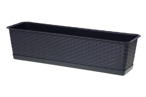 Skrzynka balkonowa Ratolla z podstawką ISR600P ANTRACYT