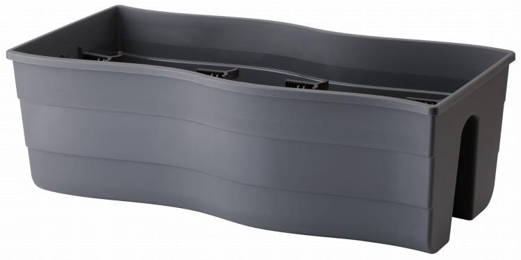 Doniczka na balustradę Wave 60 antracytowa