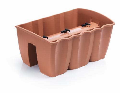 Doniczka na balustradę CROWN DCRO400 terrakota