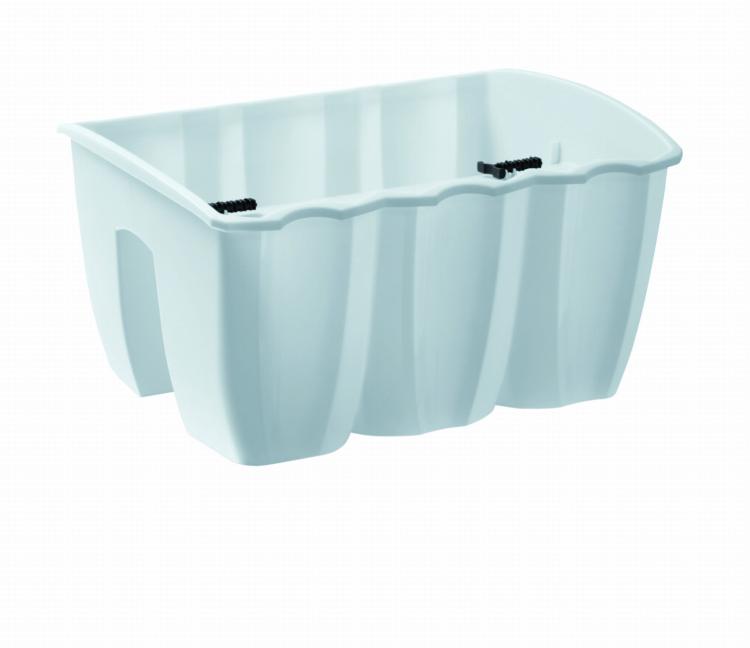 Doniczka na balustradę CROWN DCRO400 biała