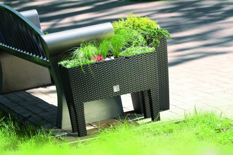 Doniczka na nóżkach, wysoka z nwadnianiem RATO Case DRTC600H