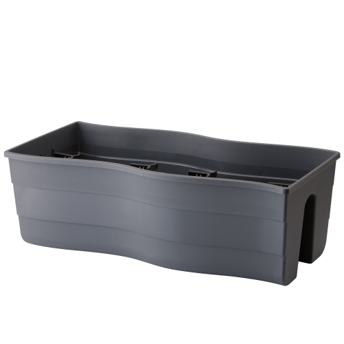 Doniczka na balustradę Wave 60 cm antracyt