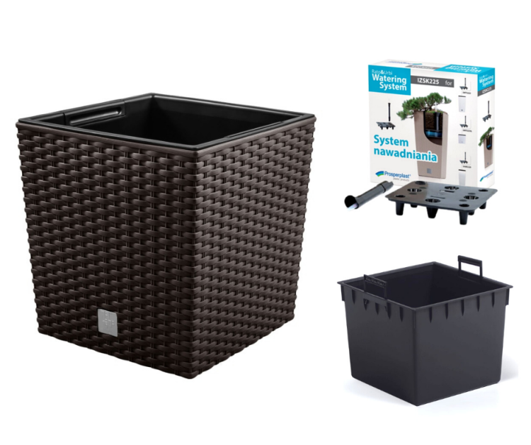 Doniczka rattanowa z nawadnianiem RATO
