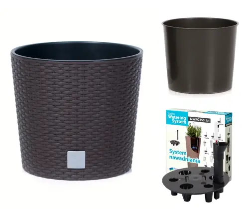 Doniczka rattanowa z nawadnianiem RATO