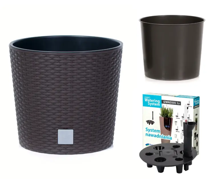 Doniczka rattanowa z nawadnianiem RATO