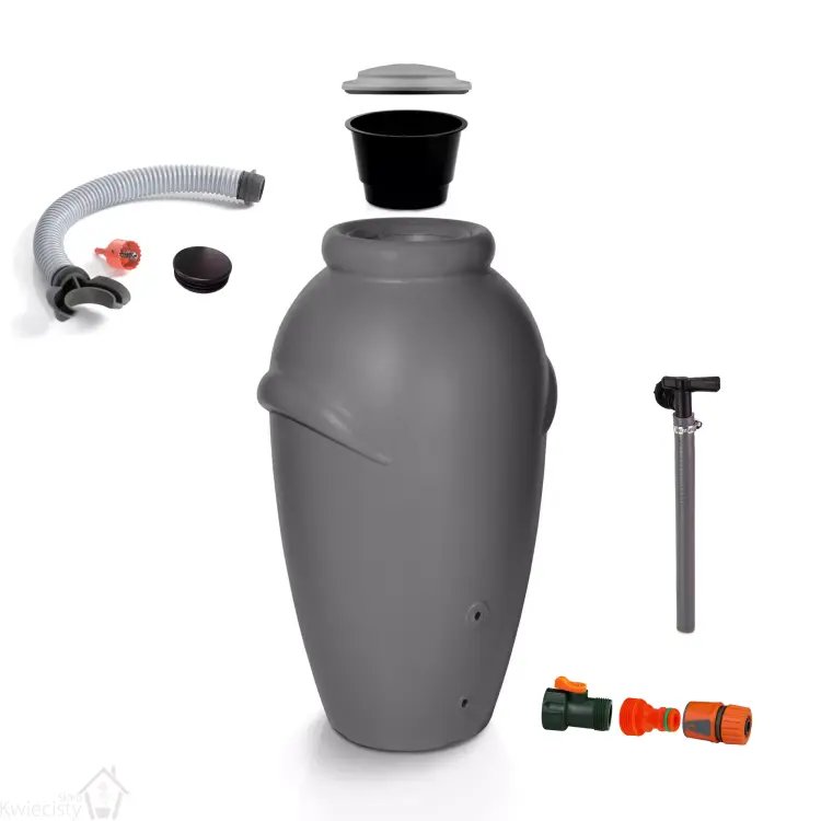 Beczka na deszczówkę AQUACAN 360 l  - kolor grafit