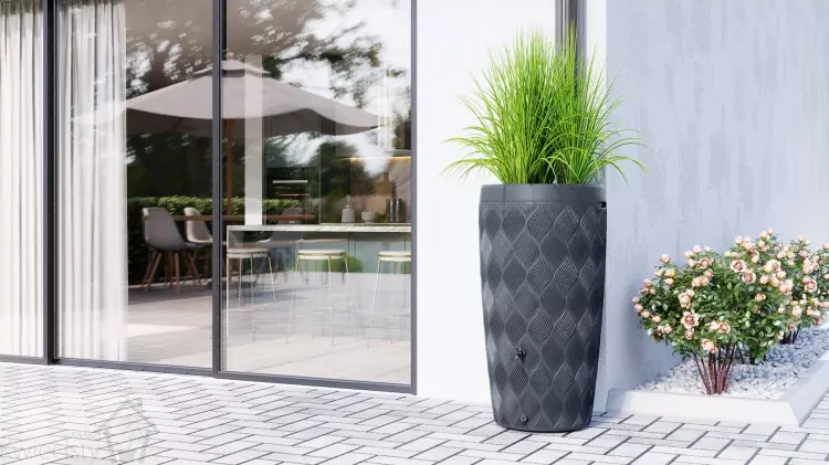 Zbiornik na deszczówkę Flow 240l kolor antracytowy