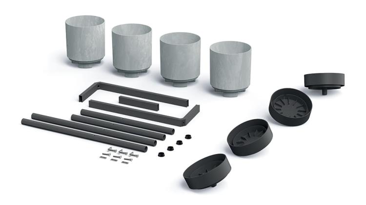 Kwietnik metalowy BLOOMIE STAND, Prosperplast, IKD4L