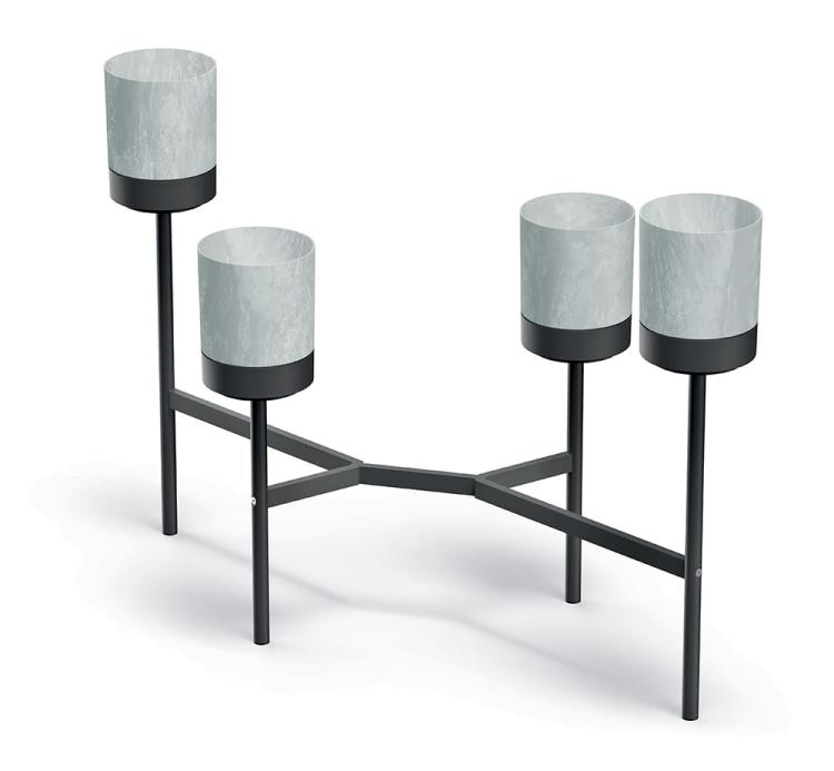 Kwietnik metalowy BLOOMIE STAND, Prosperplast, IKD4L