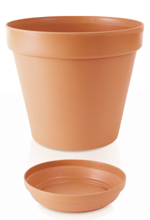 Doniczka z podstawką Glinka, Prosperplast, DGA19