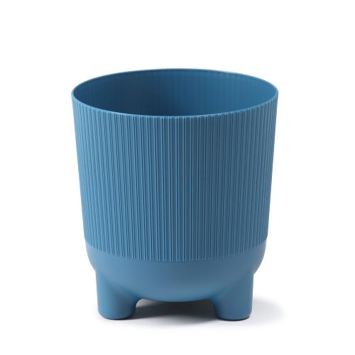 Doniczka na nóżkach, osłonka ARIA 160 jumper, Lamela kolor morski