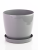 szara doniczka z podstawką MAGNOLIA 300 duża
