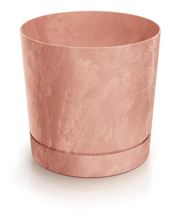 Doniczka okrągła Tubo P Beton Effect 130E z podstawką