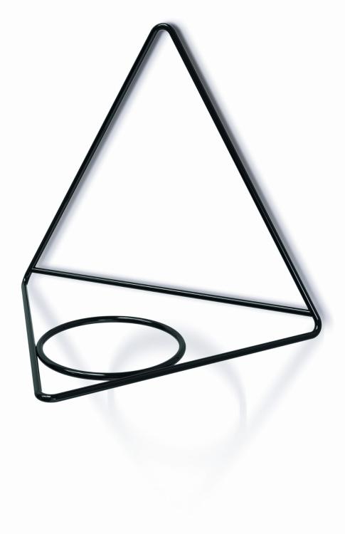 Kwietnik wiszący, metalowy, Showy Hanger-Trójkąt 30 cm