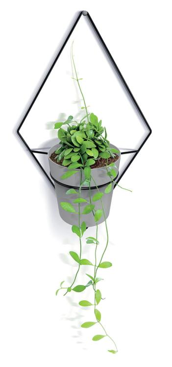 Kwietnik wiszący, metalowy, Showy Hanger Romb 38 cm