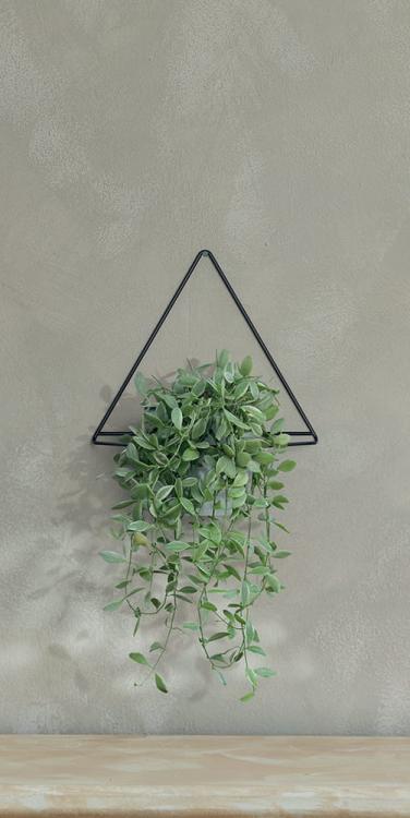 Kwietnik wiszący, metalowy, Showy Hanger-Trójkąt 30 cm