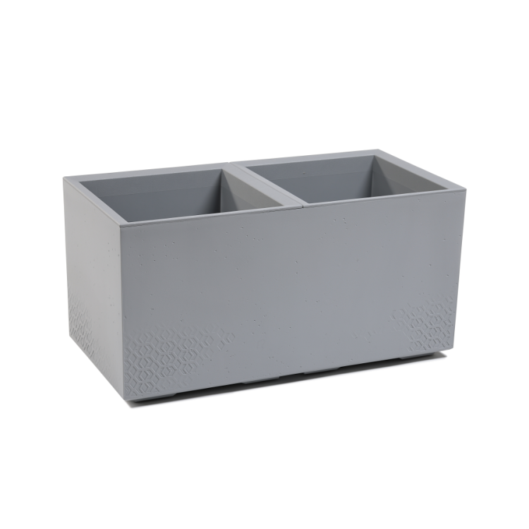 Donica podłużna ogrodowa, KARO ECO 800x400 beton