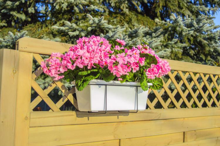 Uchwyt na doniczkę balkonową, metalowy, 2080, ELGarden