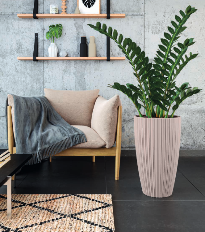 Donica wysoka Mika Slim 30 cm z wkładem