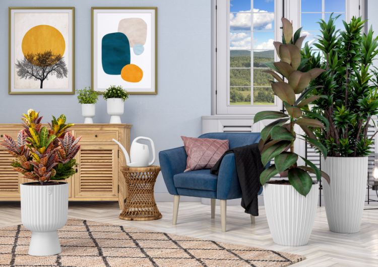 Doniczka na nóżce, Keli Mika Petit Eco Wood 18