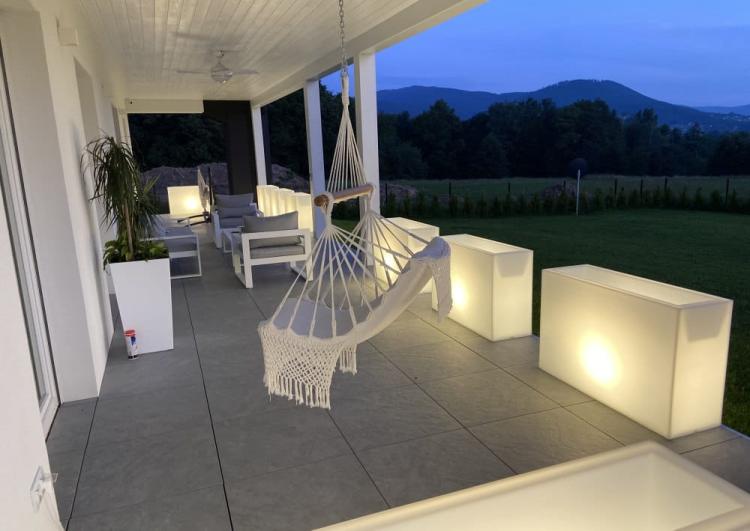Donica podświetlana podłużna Monumo Lungo Maxi Light LED