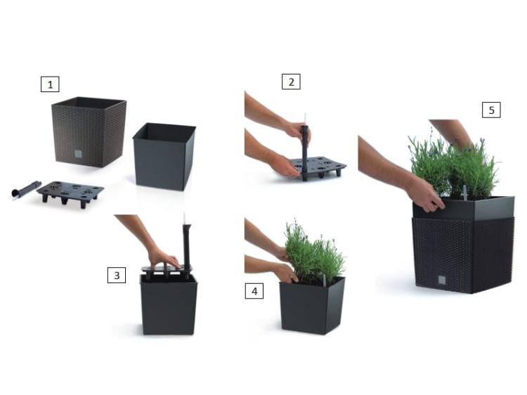 Doniczka samonawadniająca RATO DRTS225LS  instrukcja