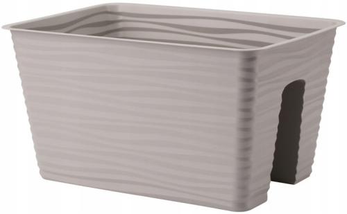 Doniczka na balustradę Sahara 40 jasnoszary