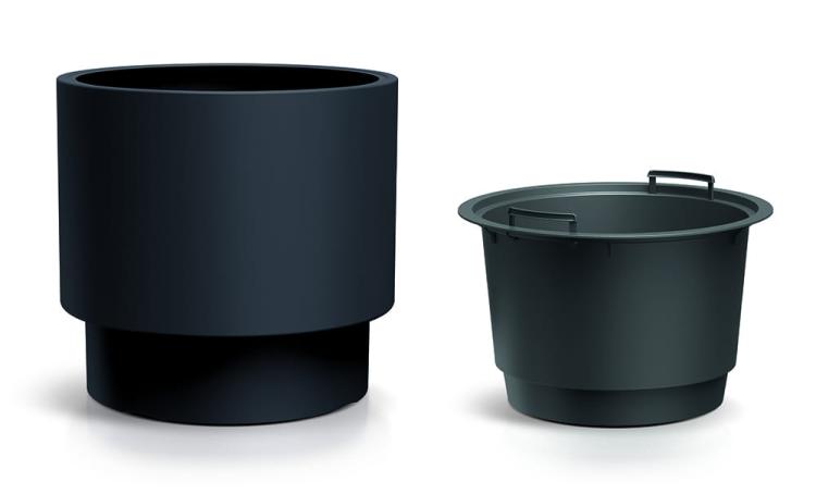 Doniczka okrągła HEOS DBHEN300 z wkładem