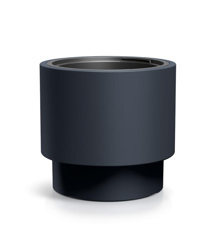 Doniczka okrągła HEOS DBHEN400 z wkładem  antracyt