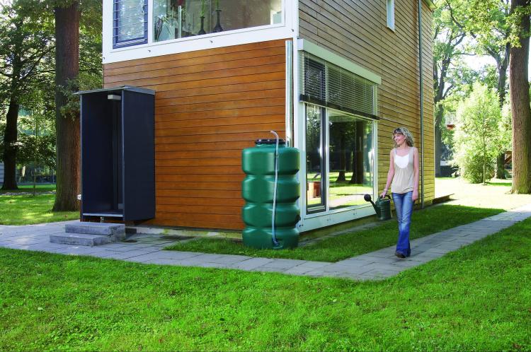 Zbiornik na wodę deszczową GARDEN 1000L ze zbieraczem i wężykiem