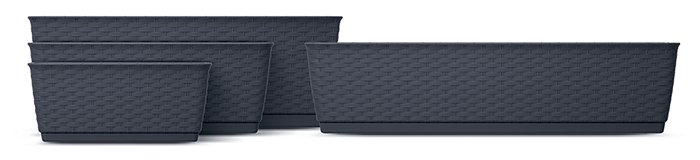 Doniczka podłużna z podstawką Ratolla Case P - wszystkie rozmiary z serii