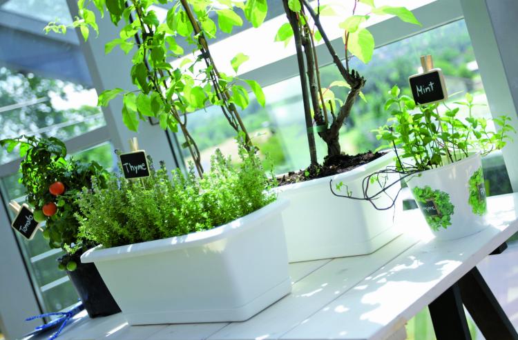 Skrzynka balkonowa z podstawką, Respana Set ISE600P