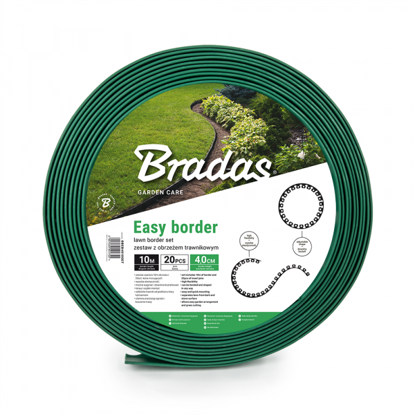 Obrzeże trawnikowe elastyczne EASY BORDER SET 40mm Zielony