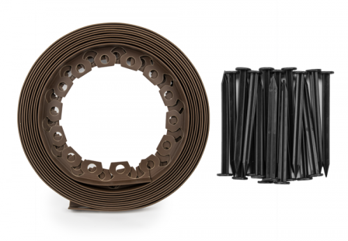 Obrzeże trawnikowe elastyczne EASY BORDER SET 50mm Brązowy