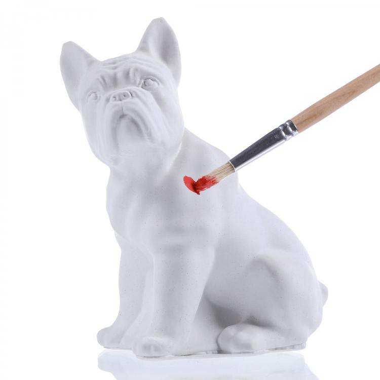 Figurka do pomalowania, kolorowanka 3D Buldog, Bulldog Classic