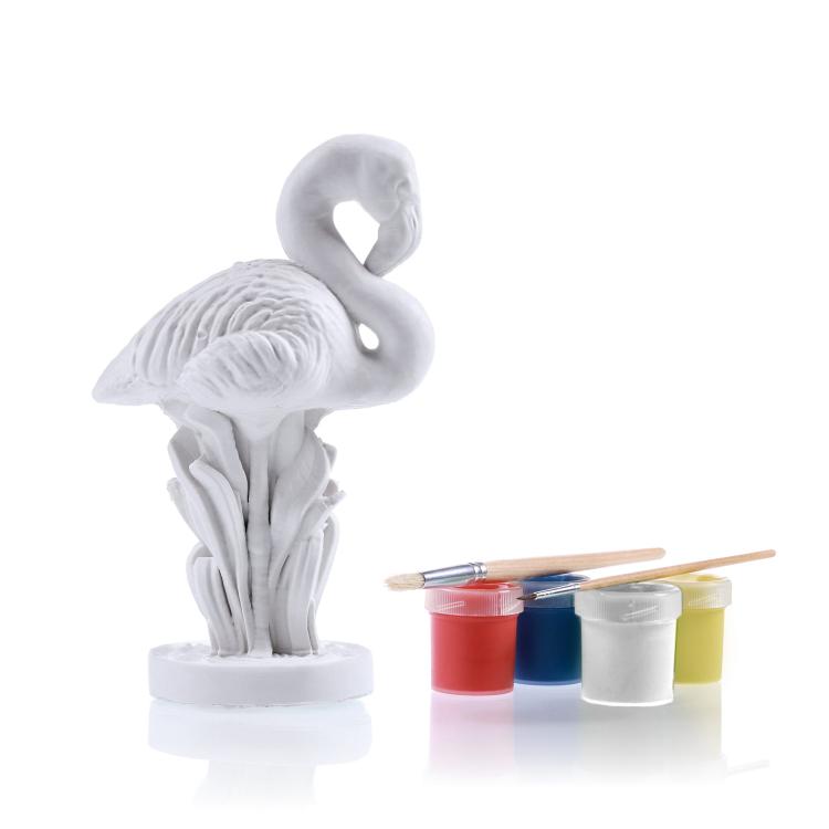 Figurka do pomalowania, kolorowanka 3D Flaming, Flamingo Classic