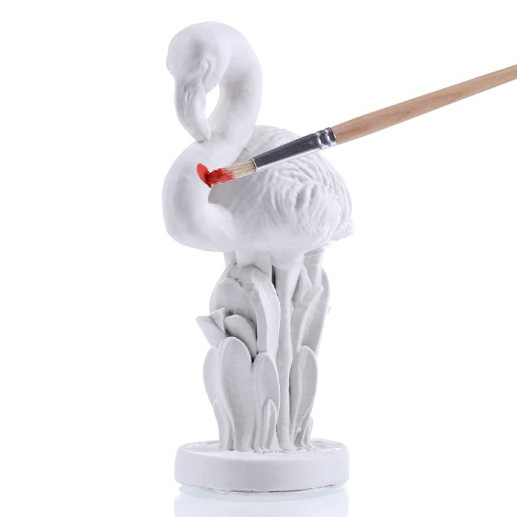 Figurka do pomalowania, kolorowanka 3D Flaming, Flamingo Classic