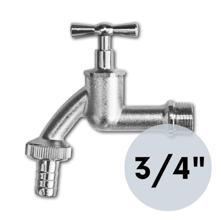 Kranik niklowany METALTAP 3/4" do zbiornika