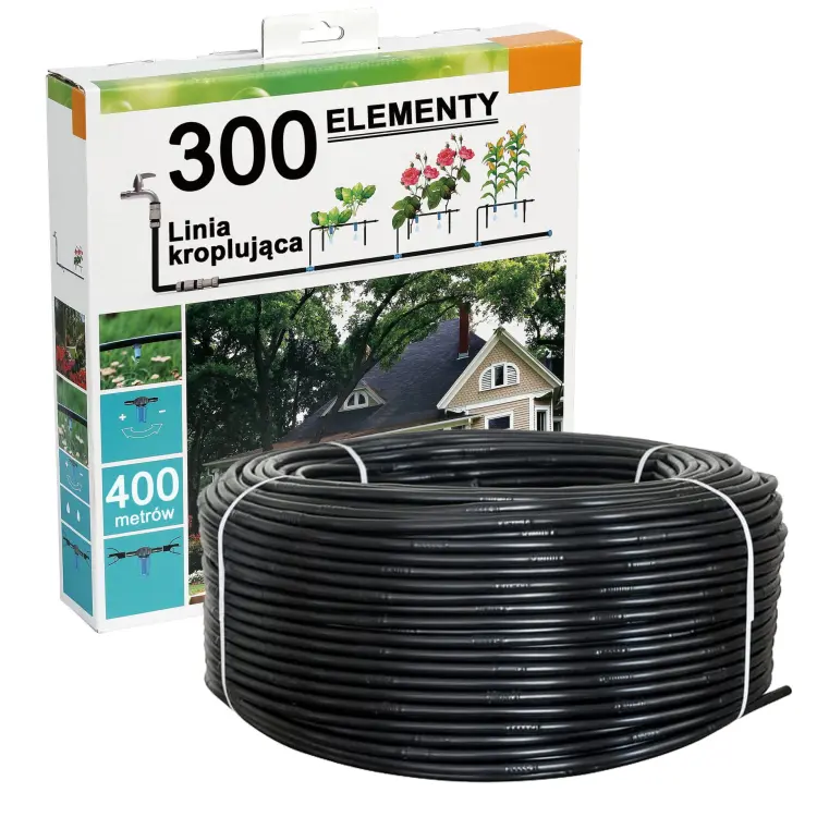 Linia Kroplująca 400mb z akcesoriami
