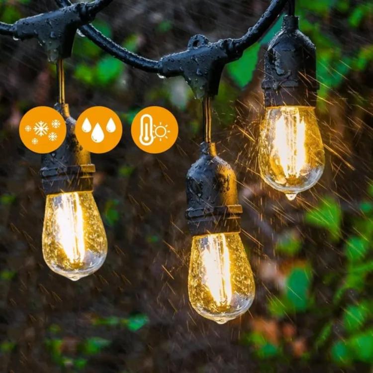 Girlanda ogrodowa, 5 metrów i 5 żarówek, barwa ciepła