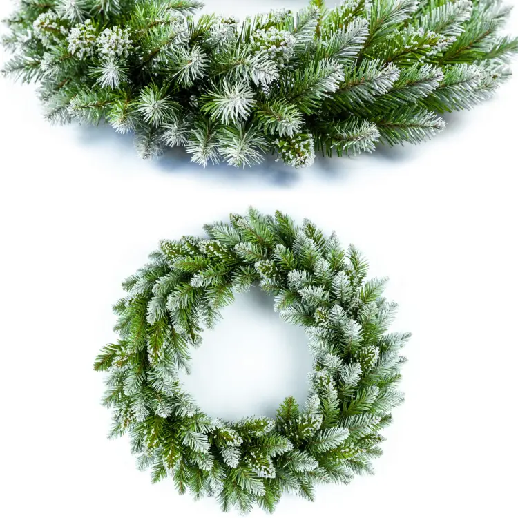 Wianek na drzwi świateczny duży 54 cm