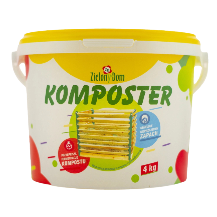 Komposter przyspieszacz kompsotowania wiadro 4 kg