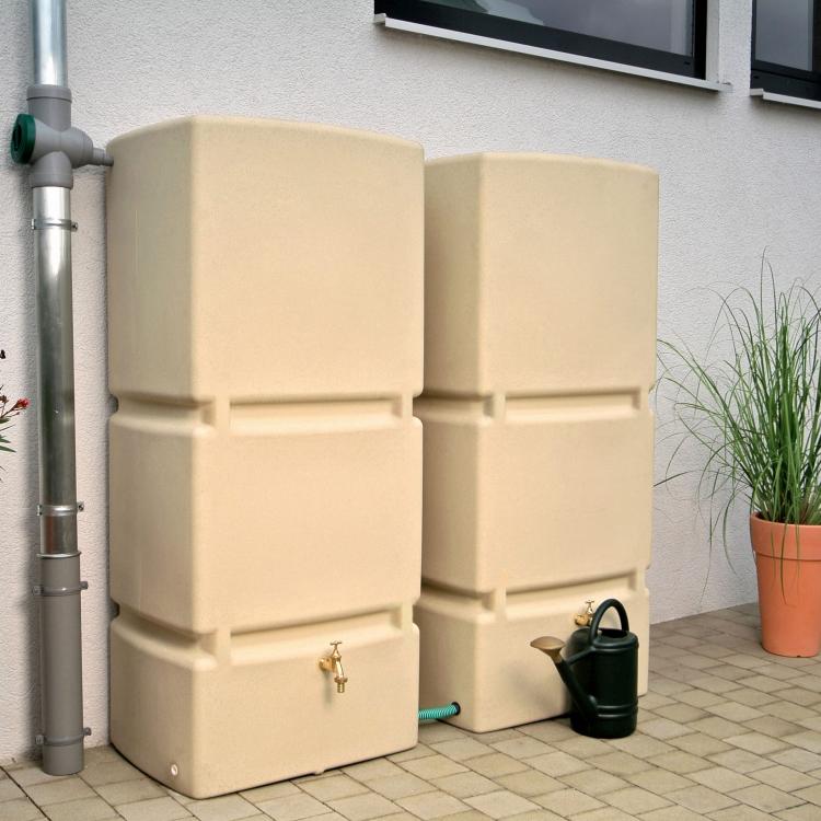 Zbiornik na wodę deszczową 800 l Jumbo , Słomkowy