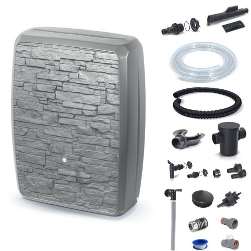 Zbiornik na deszczówkę Multitank IMK250 z przyłączami, beton