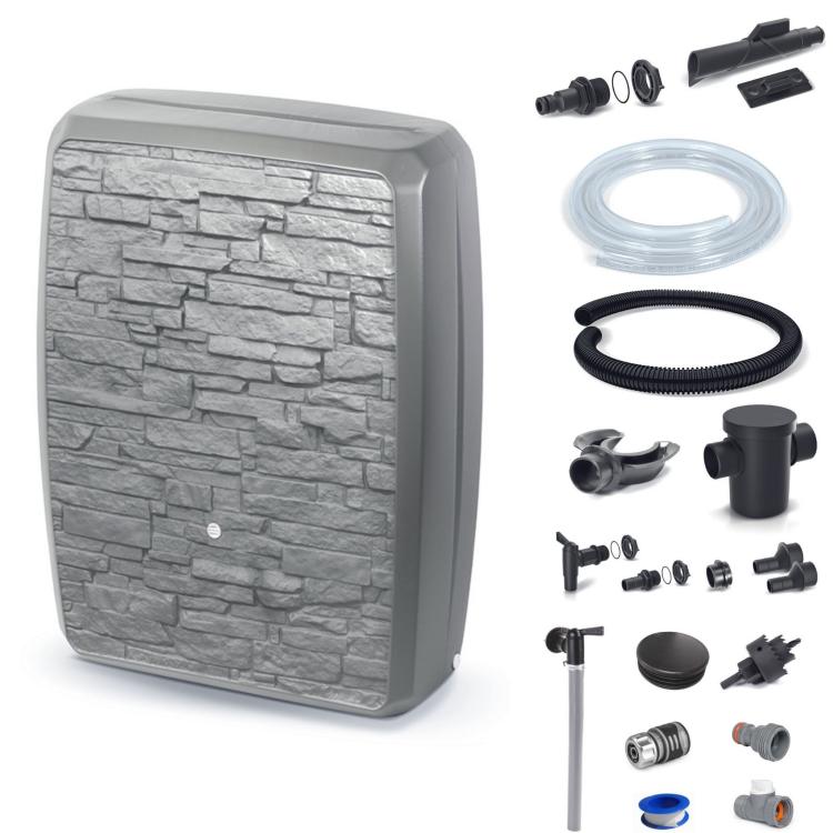 Zbiornik na deszczówkę Multitank IMK250 z przyłączami, beton