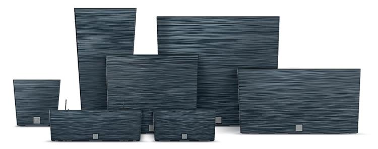 Doniczka podłużna FURU DFC400 z wkładem, antracyt