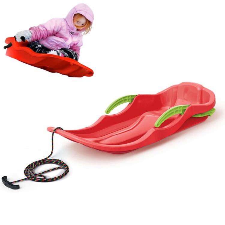 Sanki z hamulcem RACE S, czerwony