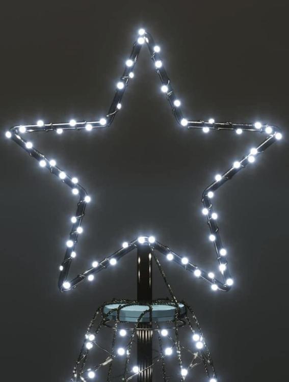 Choinka z lampek 180cm 200LED, zimny biały