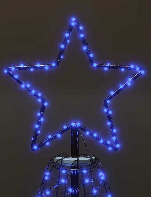 Choinka z lampek 180cm 200LED, niebieska