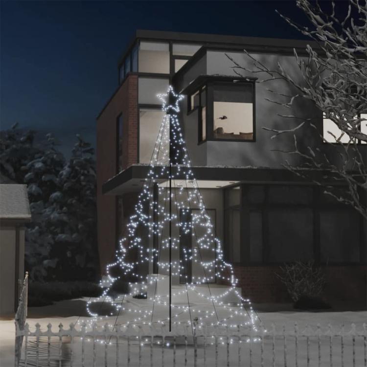 Choinka z lampek 180cm 200LED, niebieska